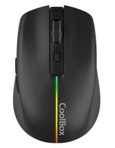 MOUSE COOLBOX WIRELESS GAMING W01 USB 1600 DPI RGB BLACK