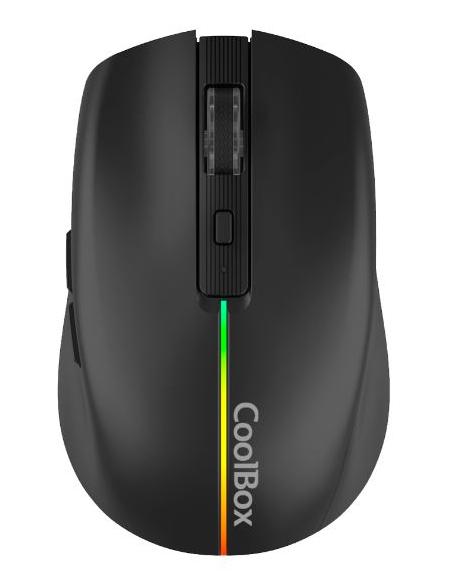 MOUSE COOLBOX WIRELESS GAMING W01 USB 1600 DPI RGB BLACK