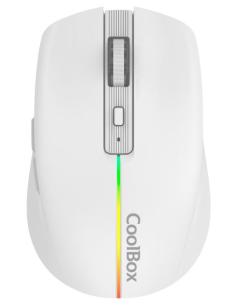 MOUSE COOLBOX WIRELESS GAMING W01 USB 1600 DPI RGB WHITE