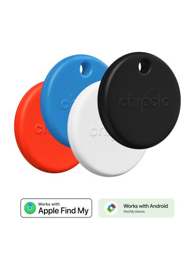 CHIPOLO POP TAG PACK 4U BLACK/WHITE/RED/BLUE...