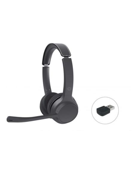 AURICULAR + MIC CONCEPTRONIC POLONA04 BLUETOOTH ANC BLACK + ADAPT BLUETOOTH