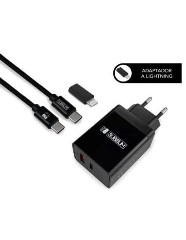 CARGADOR USB SUBBLIM 25W 3.1 A USB + USB-C...