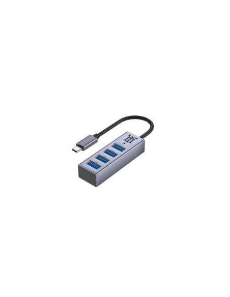 HUB MAILLON USB-C 4 PUERTOS 3.2 ALUMINIO SILVER