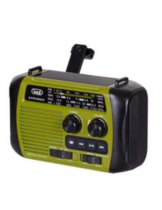RADIO TREVI EXPLORER SOLAR . DYNAMO BLUETOOTH RADIO FM GREEN