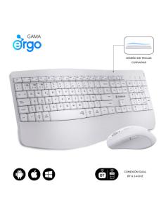 TECLADO + MOUSE SUBBLIM WIRELESS ERGO OFFICE PROWAVE DUAL... 2