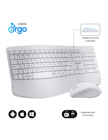 TECLADO + MOUSE SUBBLIM WIRELESS ERGO OFFICE...