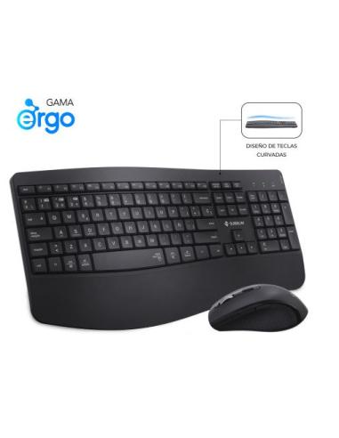 TECLADO + MOUSE SUBBLIM WIRELESS ERGO OFFICE...