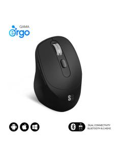 MOUSE SUBBLIM WIRELESS OPTICAL DUAL CURVE ERGO BLACK 2