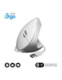 MOUSE SUBBLIM VERTICAL GLIDE ERGO WHITE USB 2