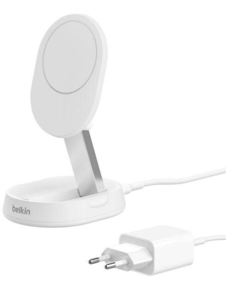 BASE DE CARGA BELKIN BOOST CHARGE PRO QI2 CONVERTIBLE 15W WHITE + ADAPTADOR USB-C 20W
