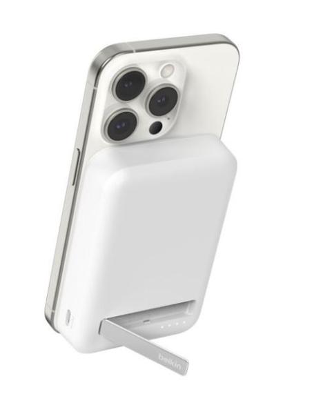 BATERIA EXTERNA BELKIN MAGNETICA WIRELESS 10K WHITE + SOPORTE