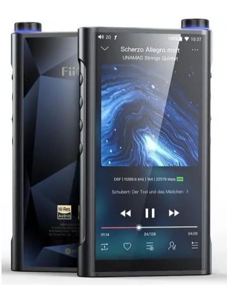 REPRODUCTOR PORTATIL HI-RES FIIO M15S 64GB SD BLUETOOTH WIFI ANDROID BLUE / BLACK