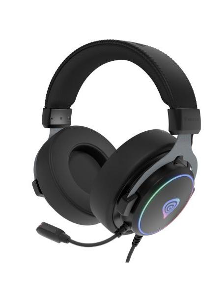 AURICULAR + MIC GENESIS NEON 764 7.1 USB RGB BLACK