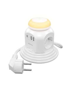 REGLETA AISENS 4 TOMAS + USB-C PD 20W + 3 USB WHITE 1.8M...