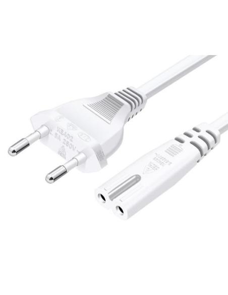 CABLE KABLEX ALIMENTACION PORTATIL-IMPRESORA C7 / RED EURO 5M WHITE