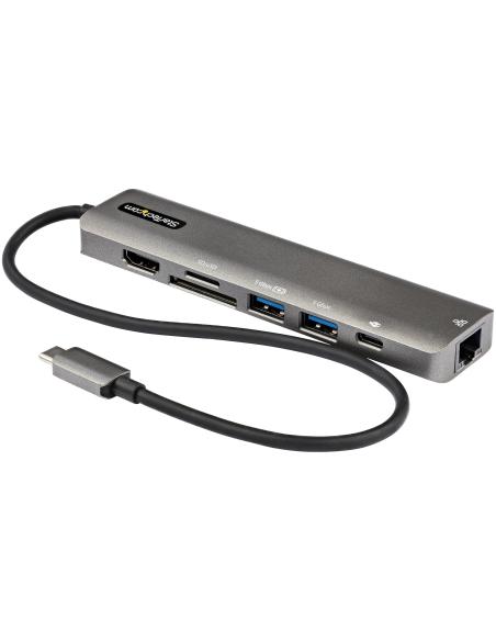 PUERTO REPLICADOR USB-C STARTECH HDMI 4K + RJ45 + 2XUSB 3.0 + SD + USB-C PD 100W