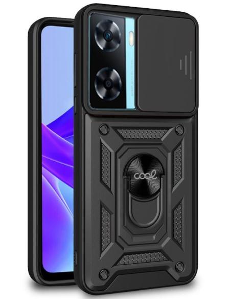 FUNDA MOVIL BACK COVER COOL HARD RING BLACK OPPO A57S / A77 5G / REALME NARZO 50 5G