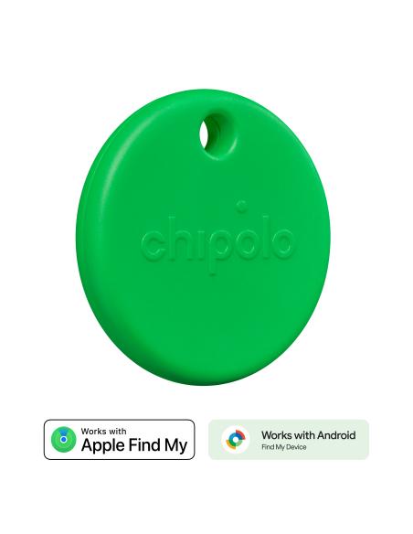CHIPOLO POP TAG GREEN FIND MY APPLE / FIND MY DEVICE GOOGLE