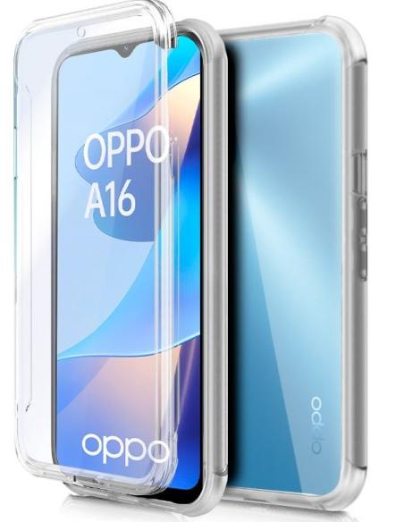 FUNDA MOVIL BACK + FRONT COVER COOL SILICONA 3D TRANSPARENTE OPPO A16 / 16S / A54S