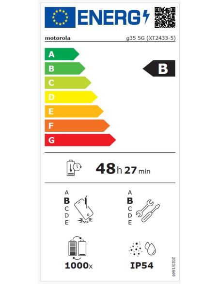 SMARTPHONE MOTOROLA G35 6.72 OC 8GB 256GB 5G ANDROID 15 GREYSTONE GREY