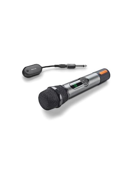 MICROFONO MANO NGS SINGER STAR WIRELESS + RECEPTOR BLACK / GREY