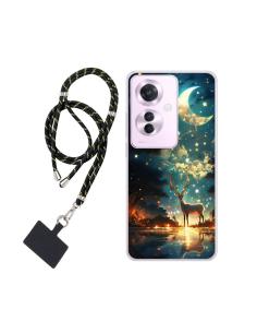FUNDA MOVIL BACK COVER HT SILICONA DEER + CORDON BLACK...