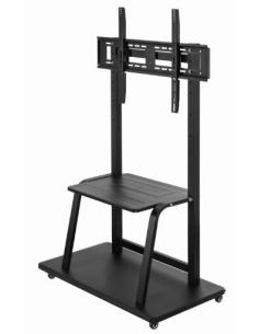SOPORTE MONITOR SUELO MOVIL GEMBIRD 37-100 RUEDAS BLACK