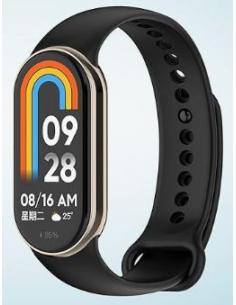 CORREA HT SILICONA PARA XIAOMI MI BAND 8 / MI BAND 9 BLACK