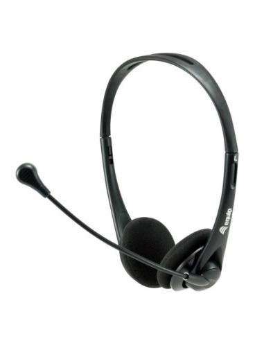 AURICULAR + MIC EQUIP HEADSET USB BLACK