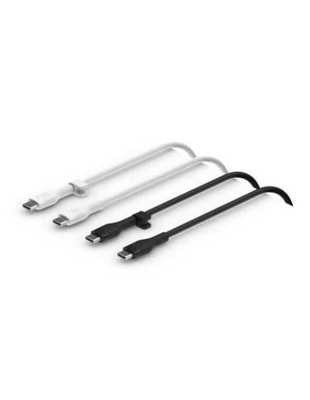 CABLE BELKIN USB-C MACHO / USB-C MACHO 1M BLACK / WHITE PACK 2U