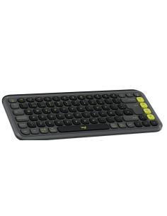 TECLADO LOGITECH WIRELESS POP ICON KEYS GRAPHITE/GREEN