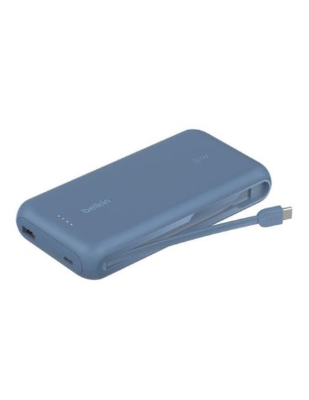 BATERIA EXTERNA UNIVERSAL BELKIN 20.000MAH 30W USB-C USB BLUE CABLE INTEGRADO