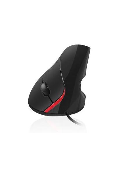 MOUSE EWENT ERGONOMICO VERTICAL 1000DPI USB BLACK