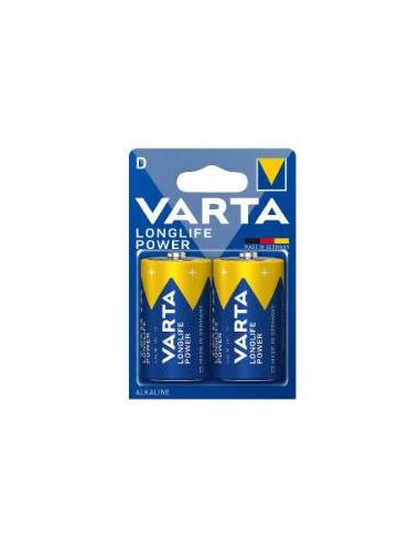 PILA ALCALINA VARTA LONGLIFE TIPO D LR20 PACK 2
