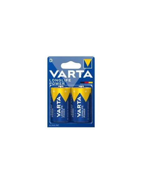 PILA ALCALINA VARTA LONGLIFE TIPO D LR20 PACK 2