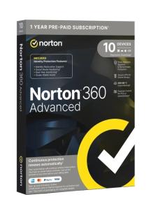 ANTIVIRUS NORTON 360 ADVANCE 200GB 1 USUARIO 10 DISPOSITIVOS
