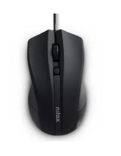 MOUSE NILOX OPTICO 1600DPI ERGONOMICO USB BLACK