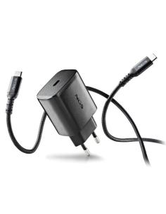 CARGADOR USB-C NGS BUD 45W GAN BLACK + CABLE USB-C