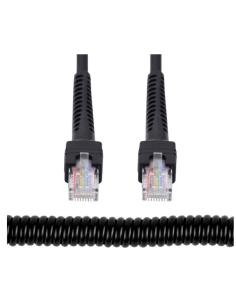 CABLE KABLEX RED RJ45 CAT 6 2M BLACK ESPIRAL