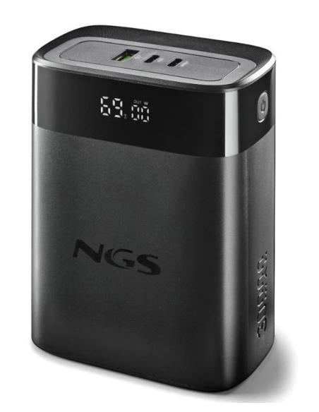BATERIA EXTERNA UNIVERSAL NGS TWIX 30 30.000MAH 140W USB + 2XUSB-C BLACK