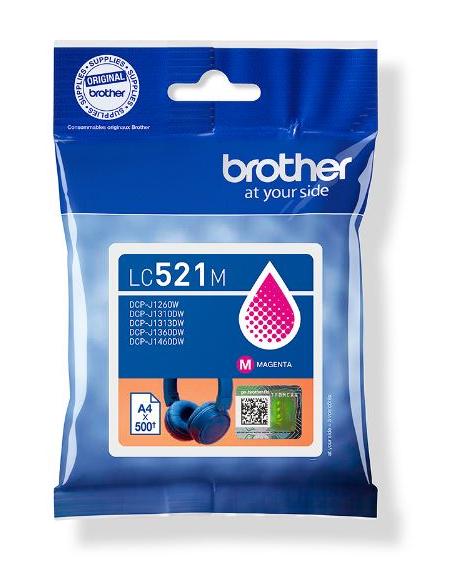CARTUCHO BROTHER LC521 MAGENTA J1360DW J1310DW J1260W