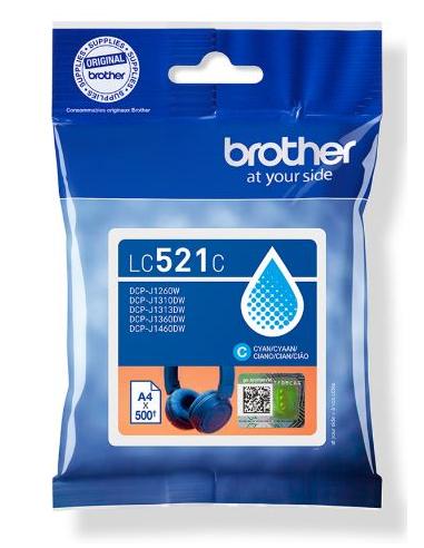 CARTUCHO BROTHER LC521 CYAN J1360DW J1310DW J1260W