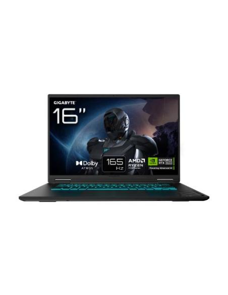 PORTATIL GIGABYTE A16 CWH RYZEN 7 260 32GB 1TB SSD RTX 5060 8GB 16 IPS 165HZ FREEDOS BLACK