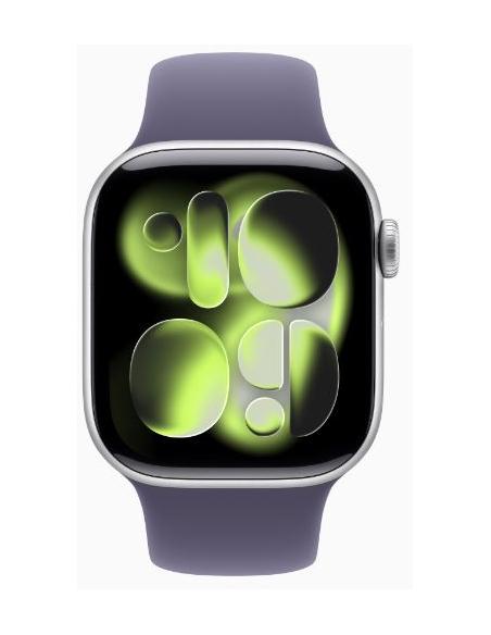 APPLE WATCH SERIES 11 GPS 42MM SILVER ALUMINIUM + CORREA PURPLE FOG SPORT BAND S/M