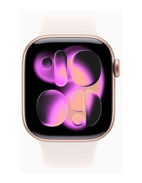 APPLE WATCH SERIES 11 GPS + CELL 42MM ROSE GOLD ALUMINIUM + CORREA LIGHT BLUSH SPORT BAND S/M