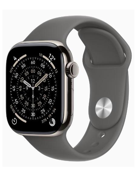 APPLE WATCH SERIES 11 GPS + CELL 42MM NATURAL TITANIUM + CORREA STONE GREY SPORT BAND S/M