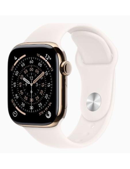APPLE WATCH SERIES 11 GPS + CELL 42MM GOLD TITANIUM + CORREA LIGHT BLUSH SPORT BAND S/M