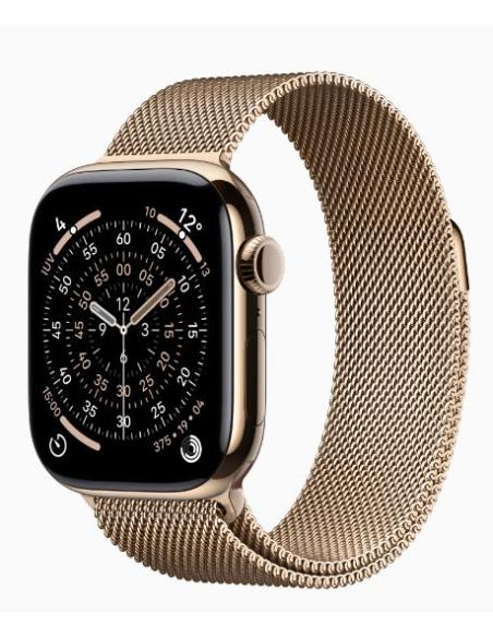 APPLE WATCH SERIES 11 GPS + CELL 42MM GOLD TITANIUM + CORREA GOLD MILANESE LOOP