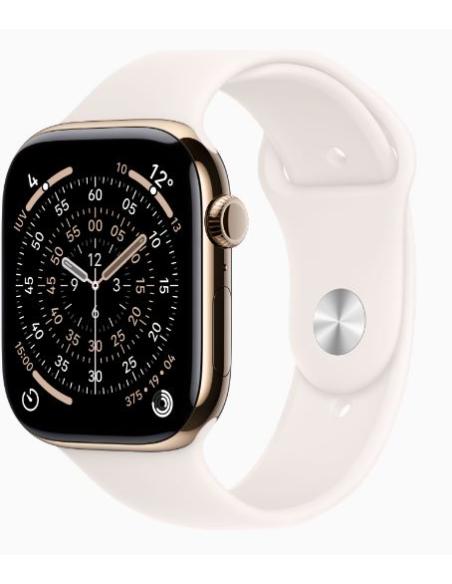 APPLE WATCH SERIES 11 GPS + CELL 46MM GOLD TITANIUM + CORREA LIGHT BLUSH SPORT BAND M/L