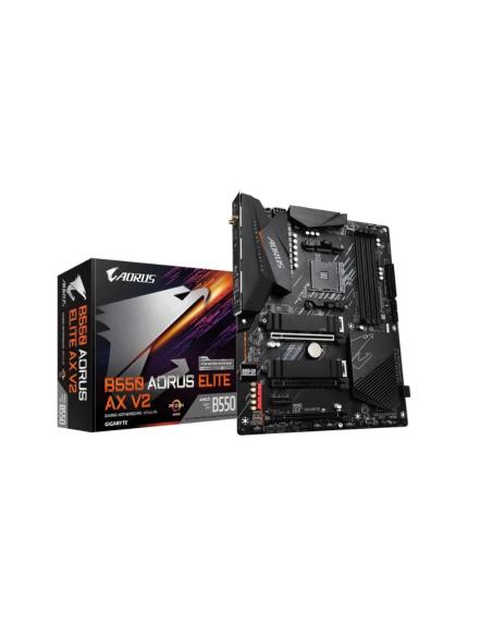 PLACA BASE GIGABYTE B550 AORUS ELITE AX V2 SOCKET AM4 ATX GRAFICA DDR4 GLAN USB 3.2 AUDIO 7.1